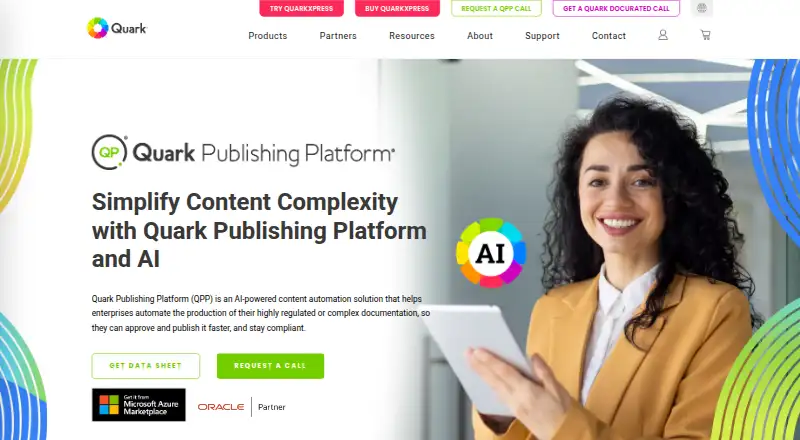 Quark Publishing Platform's own site