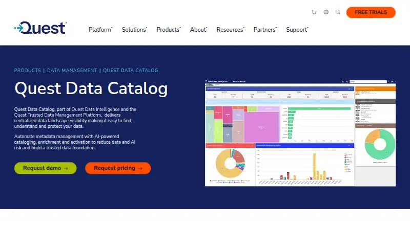 Quest Data Catalog's own site