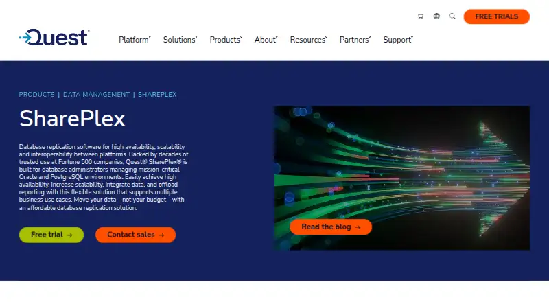 Quest SharePlex's own site