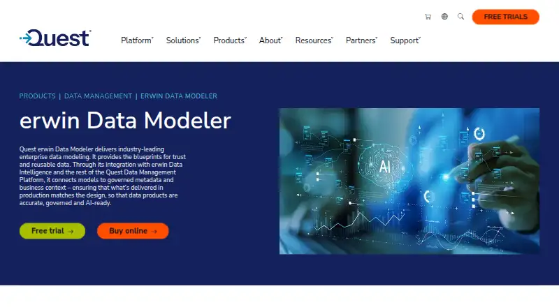Toad Data Modeler's own site