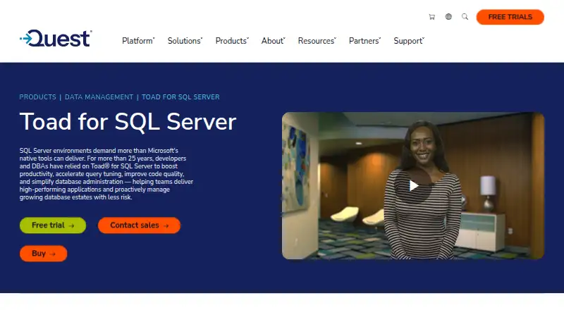 Toad for SQL Server's own site