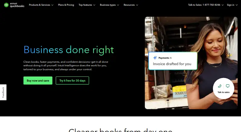 QuickBooks Online's own site