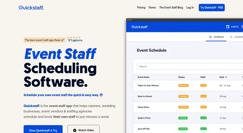 Quickstaff's own site