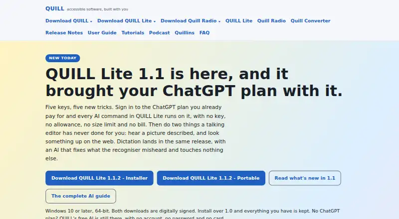 QUILL's own site