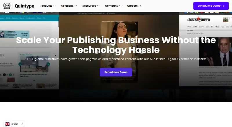 Quintype's own site