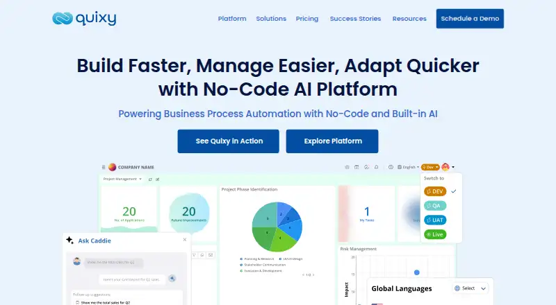 Quixy's own site