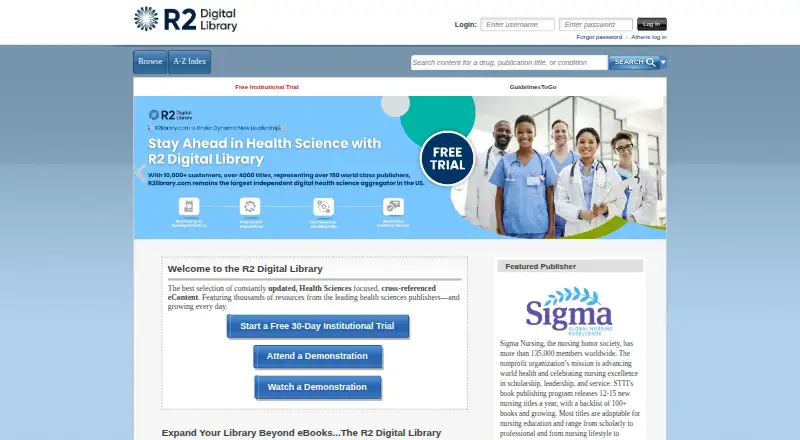R2 Digital Library's own site
