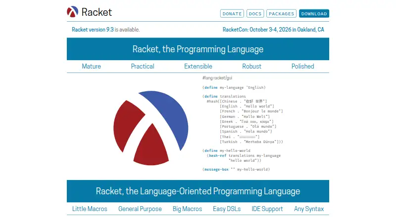 DrRacket's own site