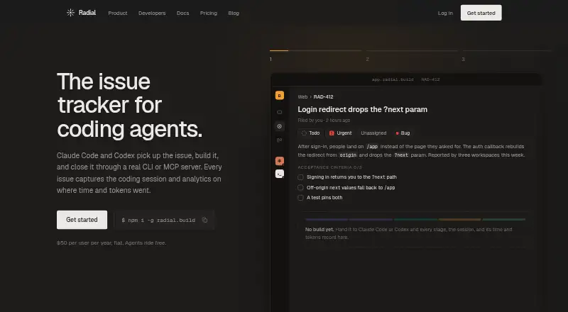 Radial's own site