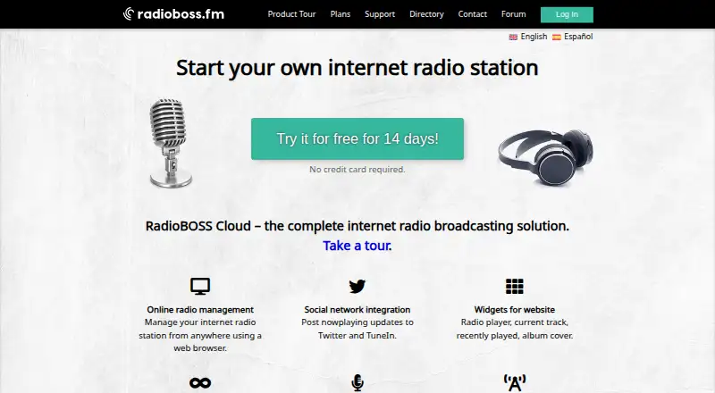 RadioBOSS Cloud's own site