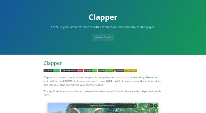 Clapper's own site