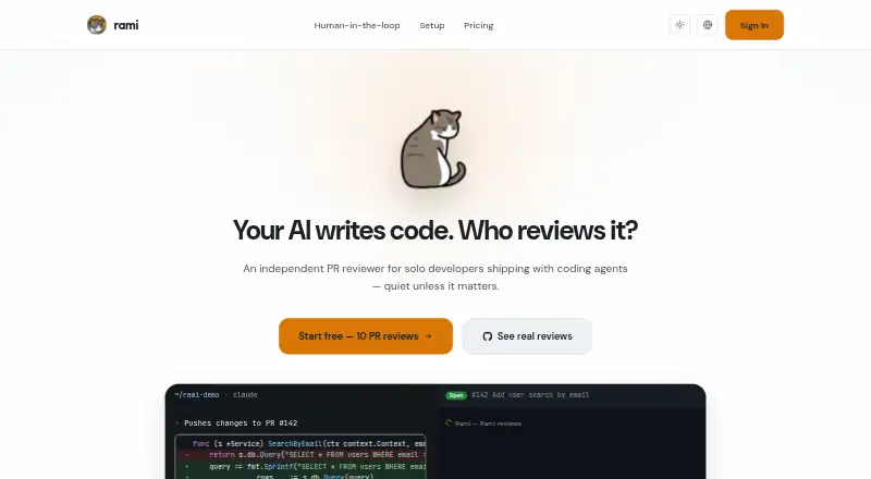 Rami Code Review's own site