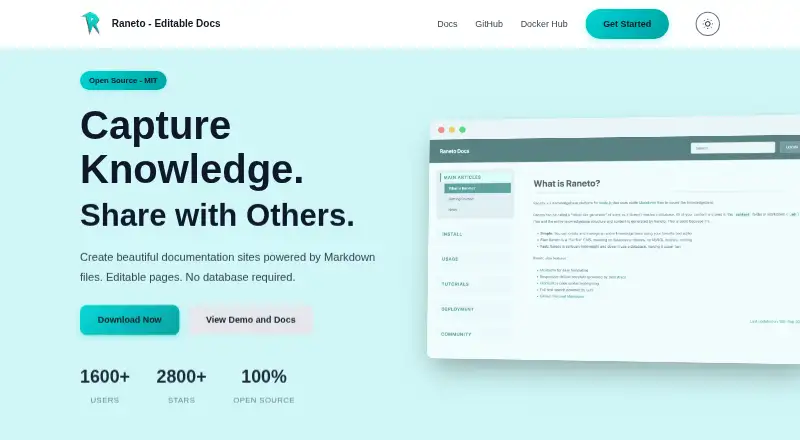 Raneto's own site
