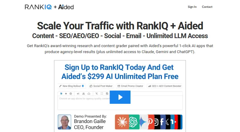 RankIQ's own site