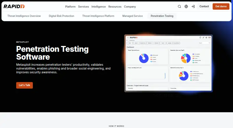 Metasploit Pro's own site