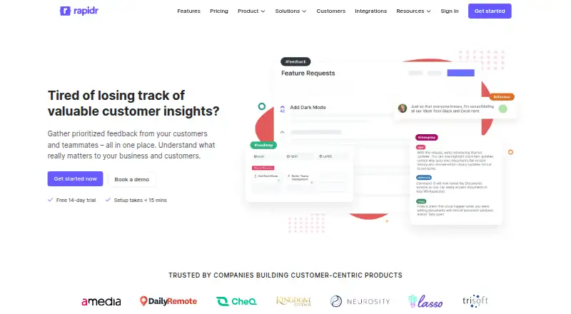 Rapidr's own site