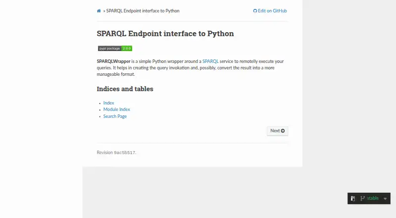 SPARQLWrapper's own site