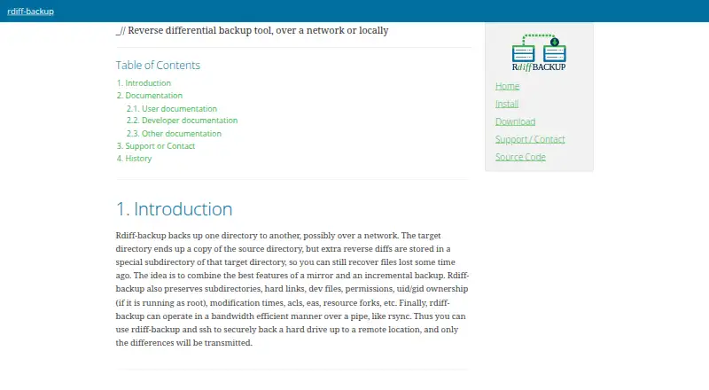rdiff-backup's own site