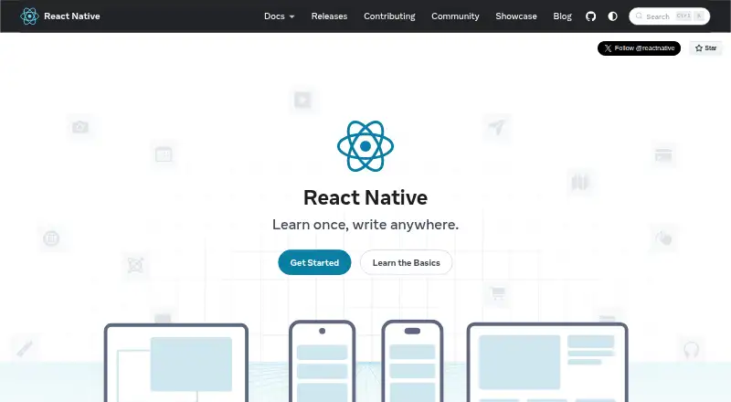 React Native's own site
