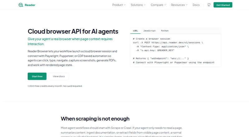 Reader Browser's own site