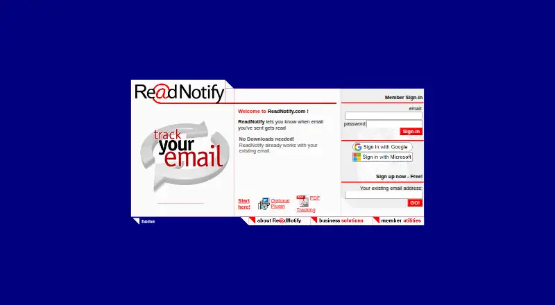 ReadNotify's own site