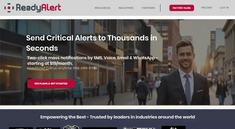 ReadyAlert's own site