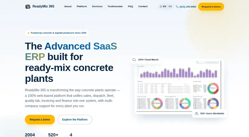 ReadyMix 365's own site
