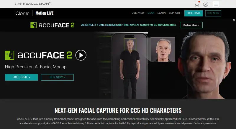 AccuFACE 2's own site
