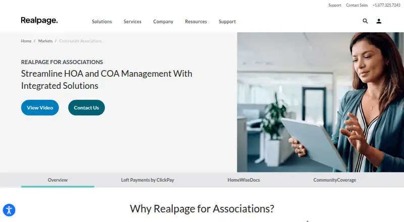 RealPage for Associations's own site