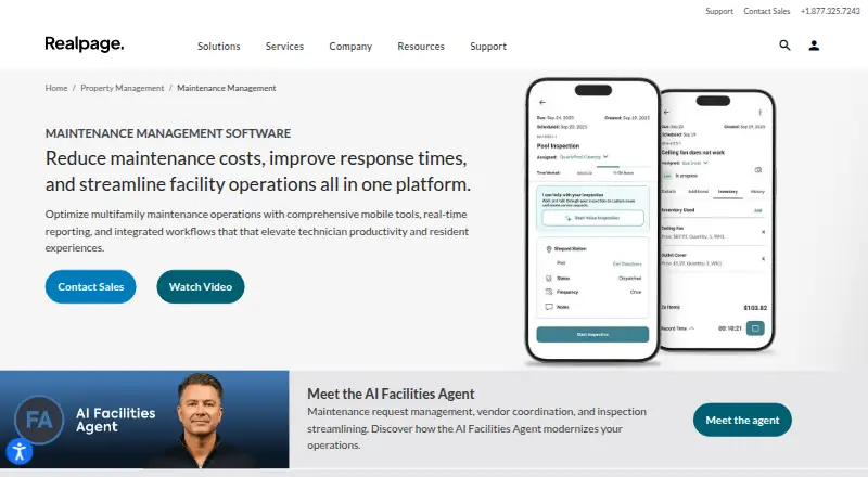 RealPage Maintenance Management's own site