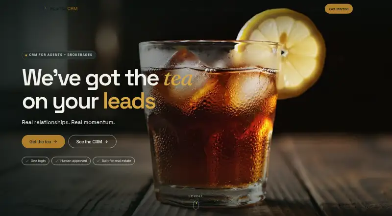 RealTeaCRM's own site