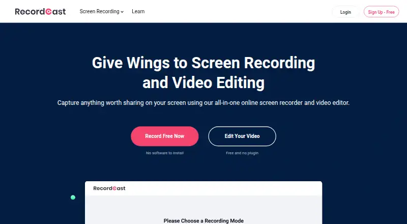 RecordCast's own site