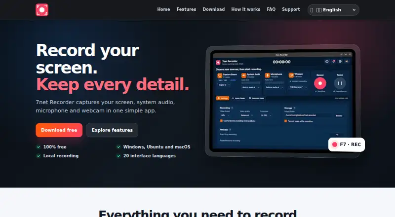 7net Recorder's own site