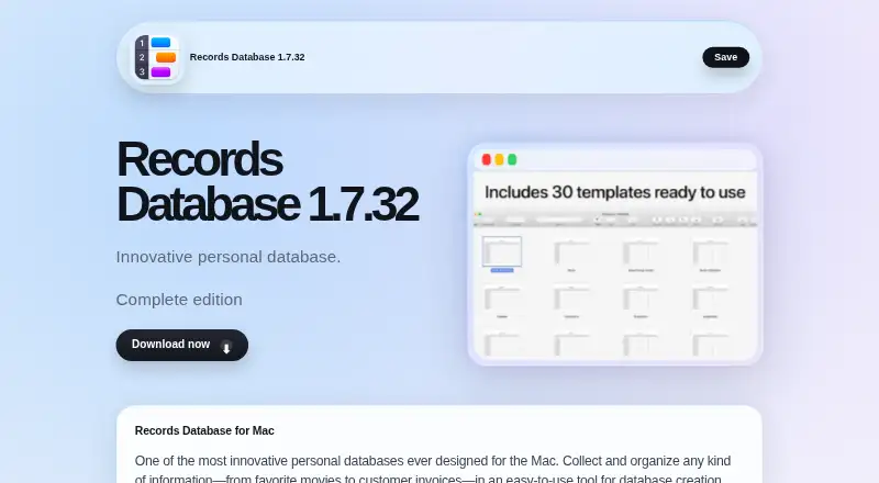 Records Database's own site