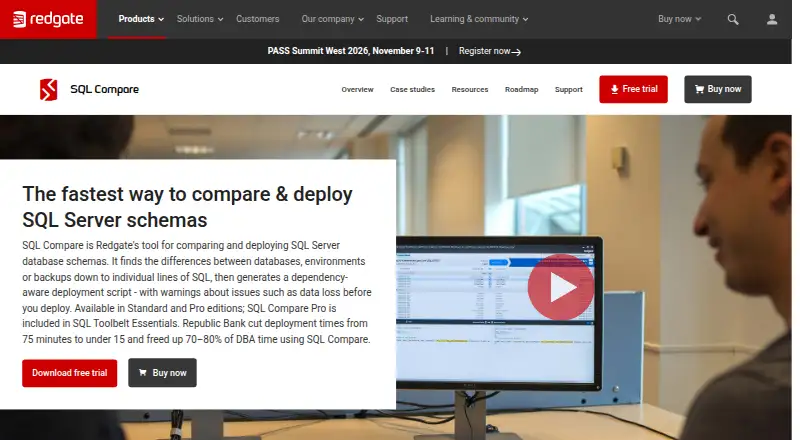 Redgate SQL Compare's own site