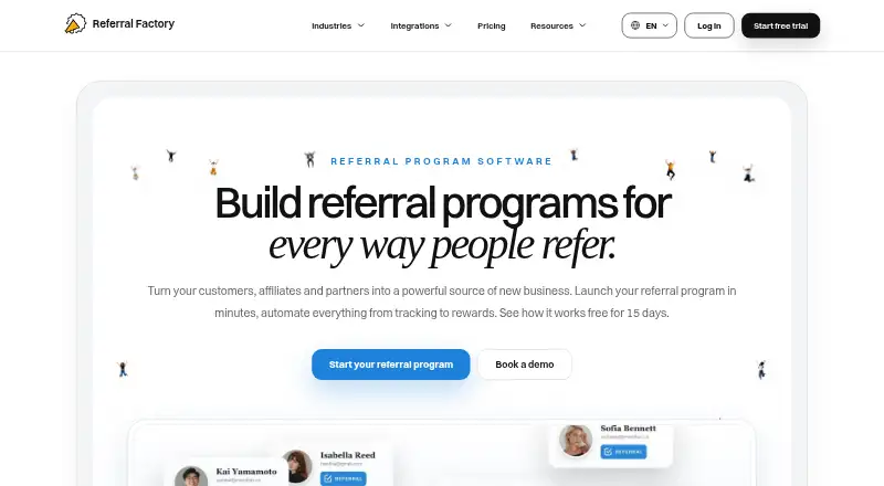 Referral Factory's own site