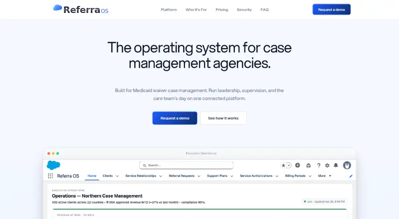 Referra OS's own site