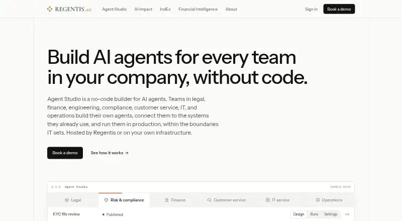 Regentis Engineering Intelligence's own site