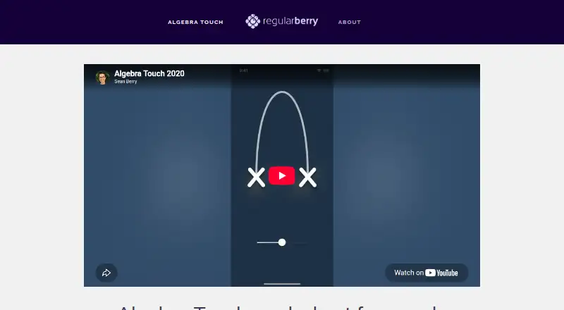 Algebra Touch's own site