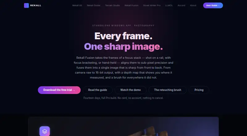 Rekall Fusion's own site
