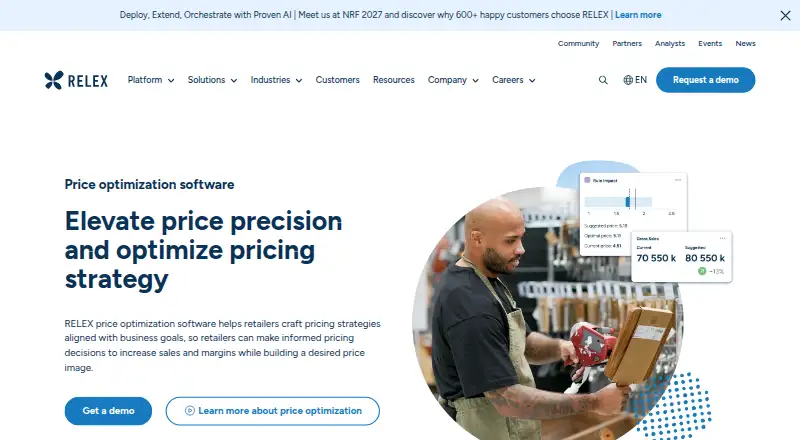 RELEX Price Optimization's own site