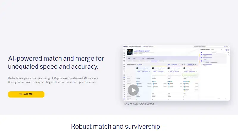 Reltio Entity Resolution's own site
