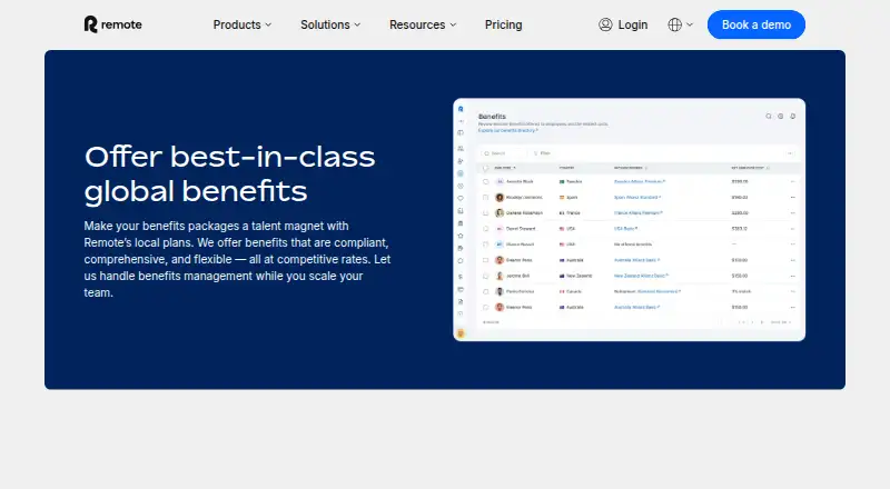 Remote Global Benefits's own site
