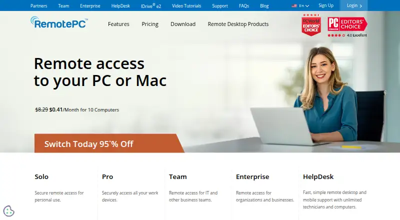 RemotePC's own site