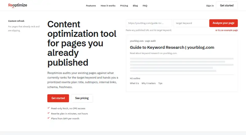 Reoptimize's own site