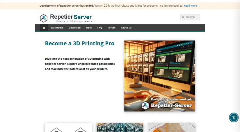 Repetier-Server's own site
