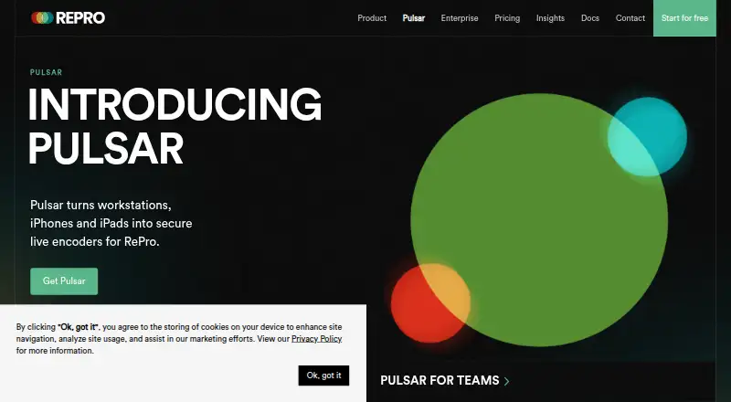 Pulsar's own site