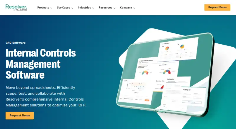 Resolver Internal Controls Management's own site