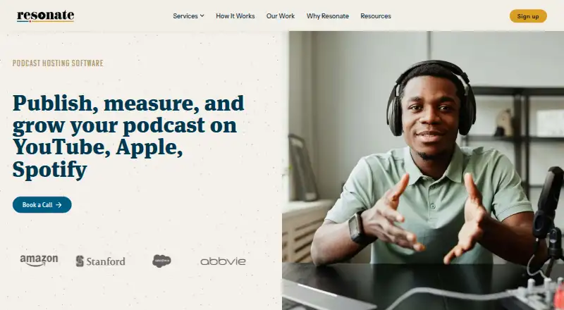 Resonate Hosting's own site