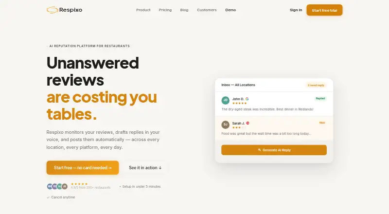 Respixo's own site